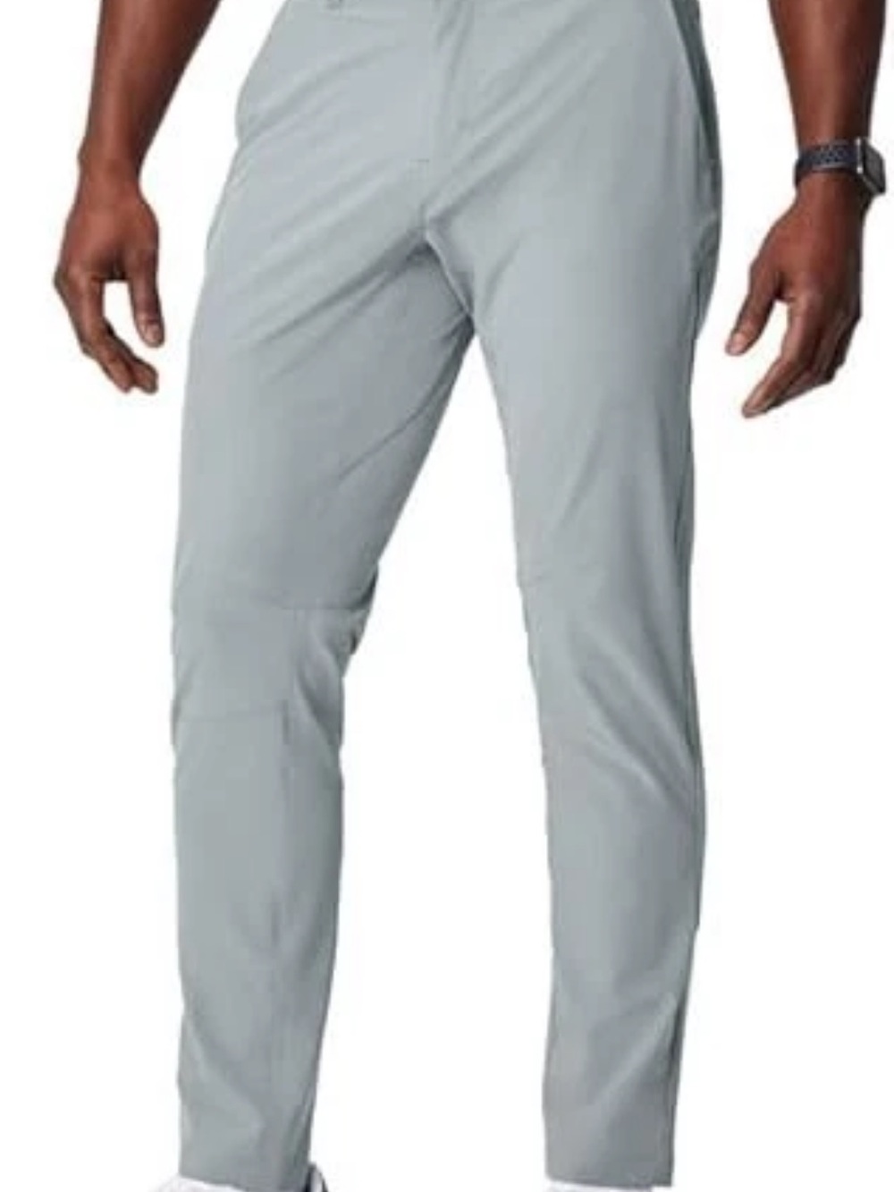 Fabletics Men's The Only Pant 33x32 tag measures 34x30 Stretchy Active Gray Golf